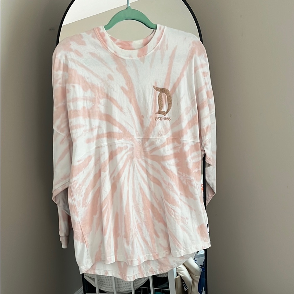 Disneyland Pink and White Tie-Dye Spirit Jersey